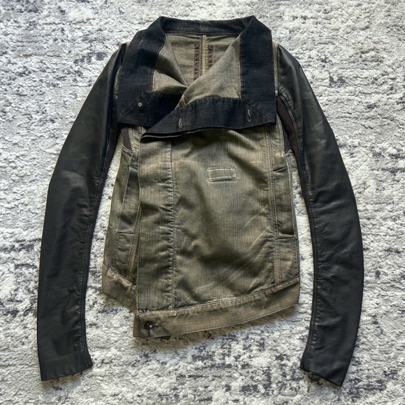 Rick Owens SS10 "Dark Dusk" Denim Jacket - Picture 4 of 6